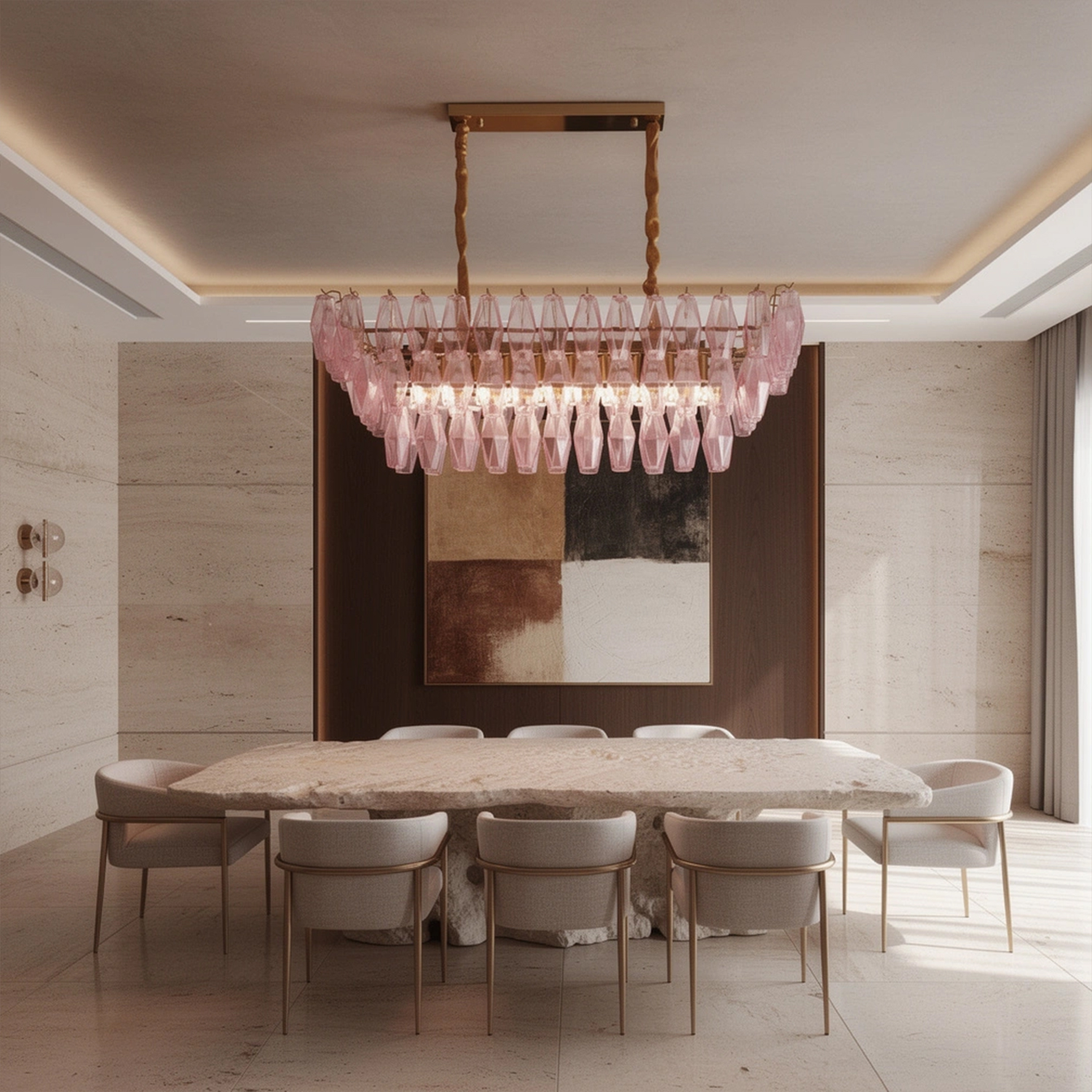 Chiara Rectangular Chandelier39.4”