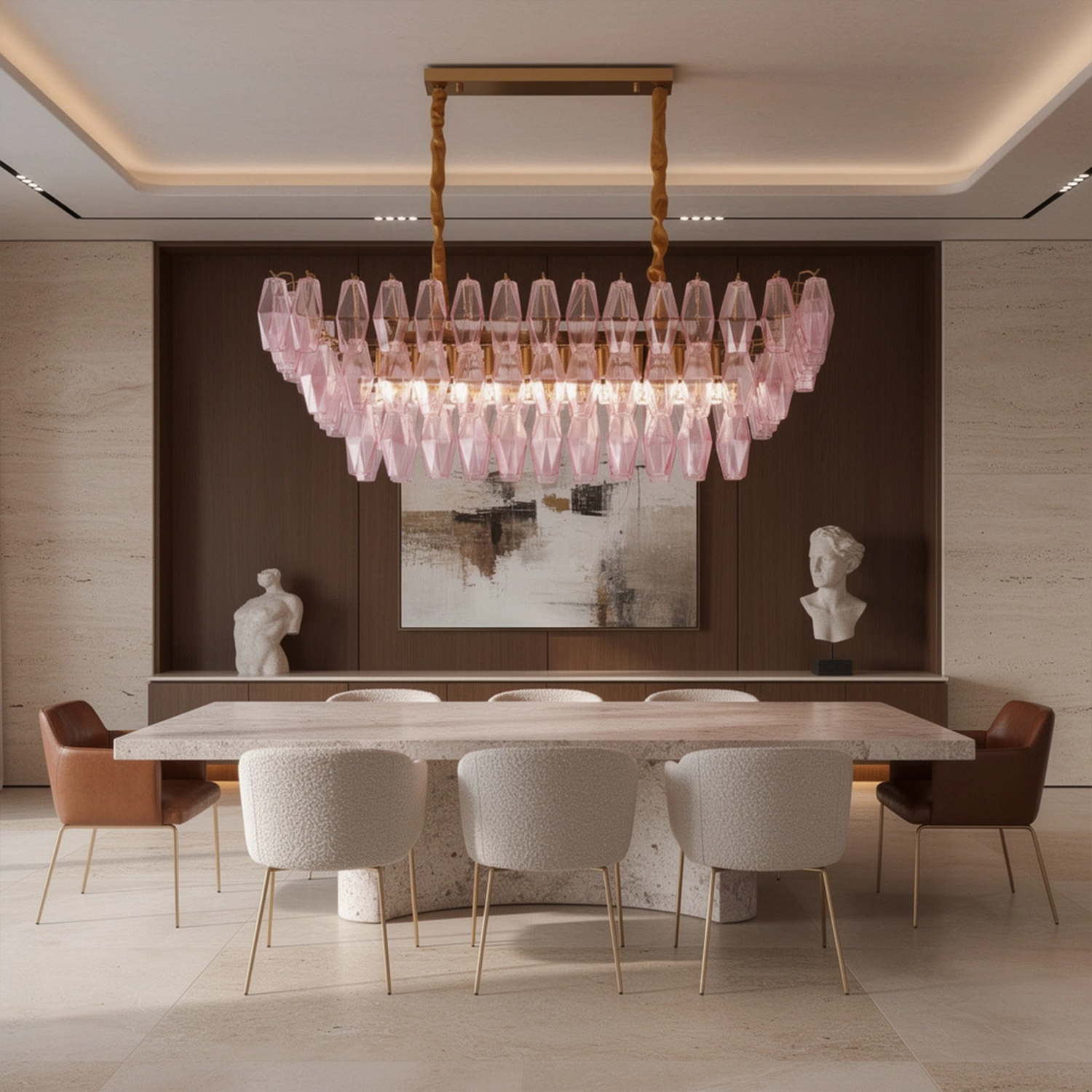Chiara Rectangular Chandelier39.4”