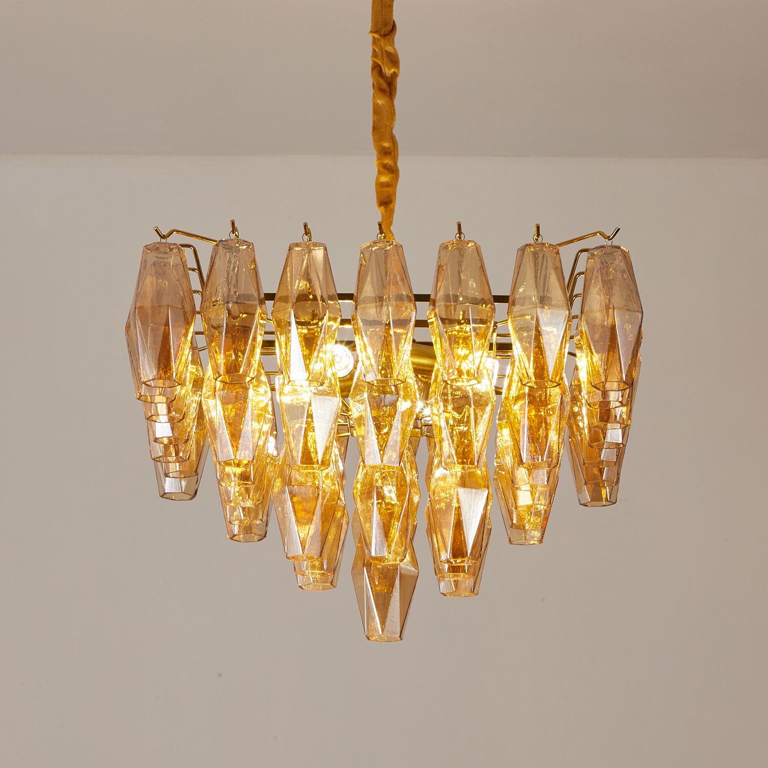 Chiara Square Chandelier19.7"