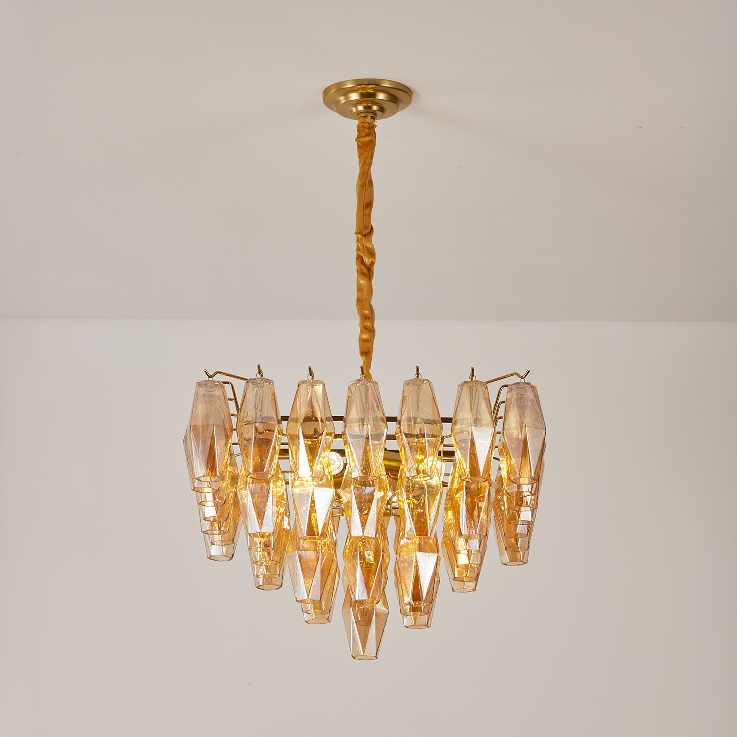 Chiara Square Chandelier19.7"