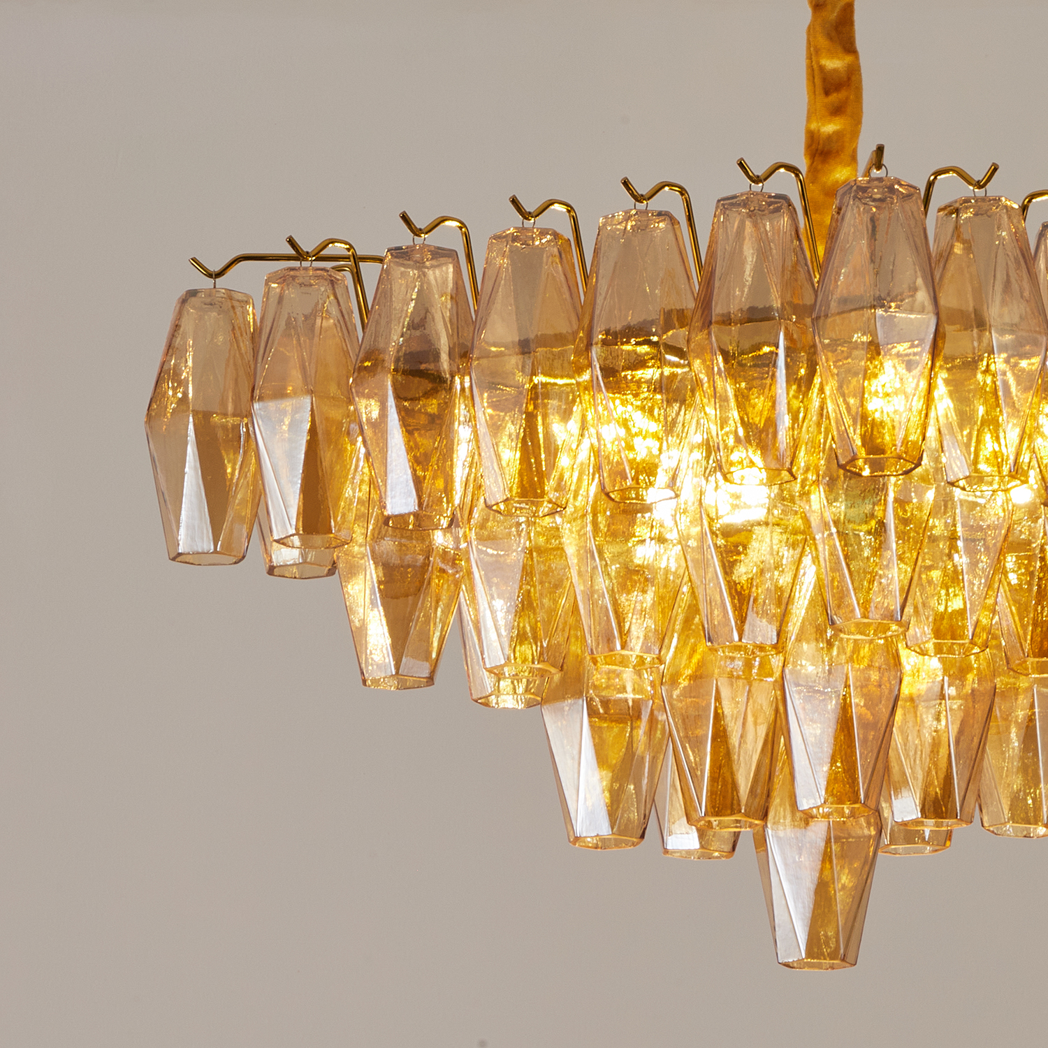 Chiara Square Chandelier19.7"