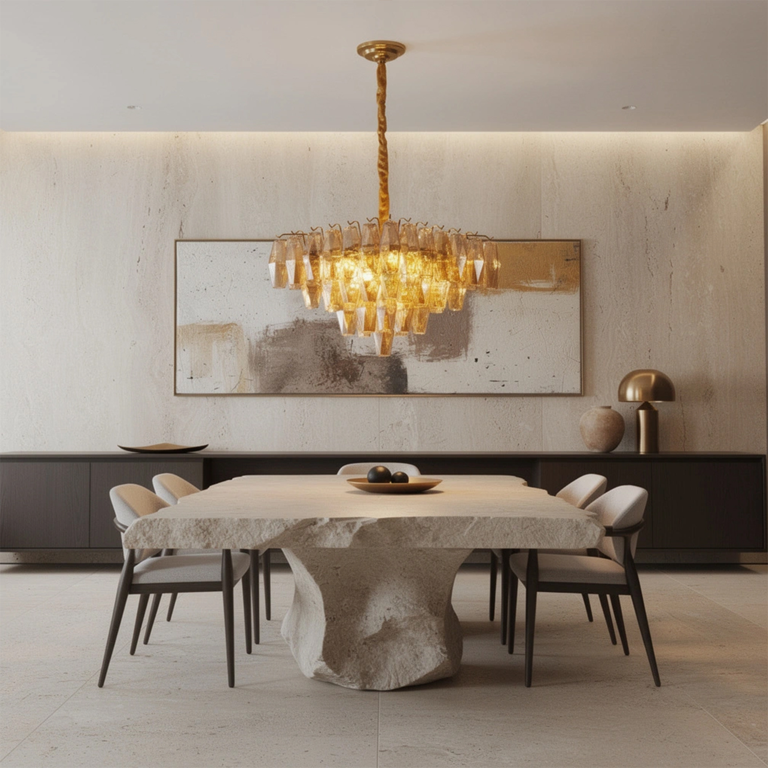 Chiara Square Chandelier19.7"
