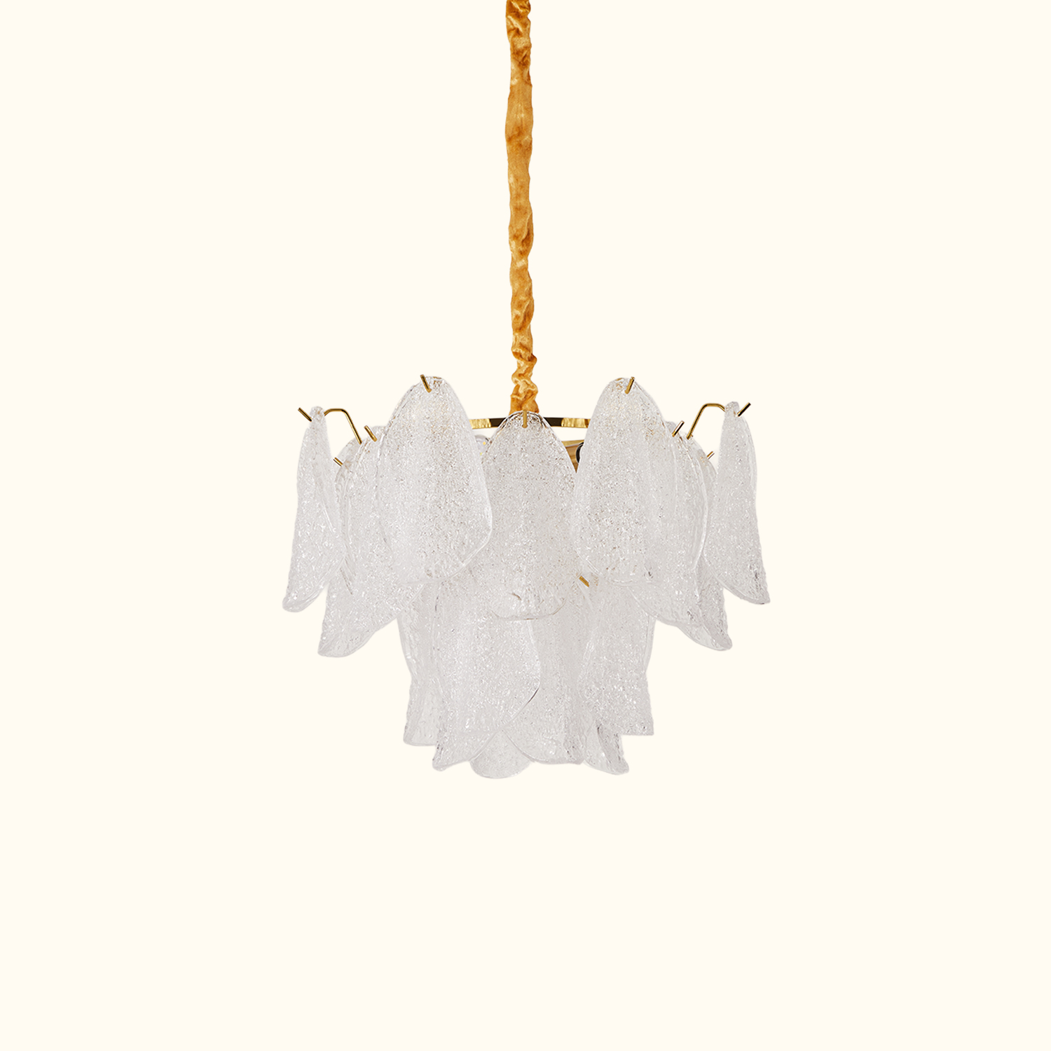 Clear Petal Glass Pendant