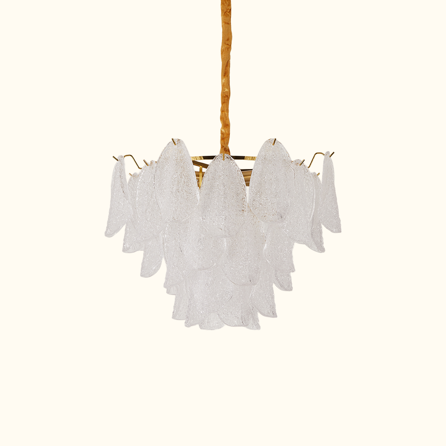 Clear Petal Glass Pendant