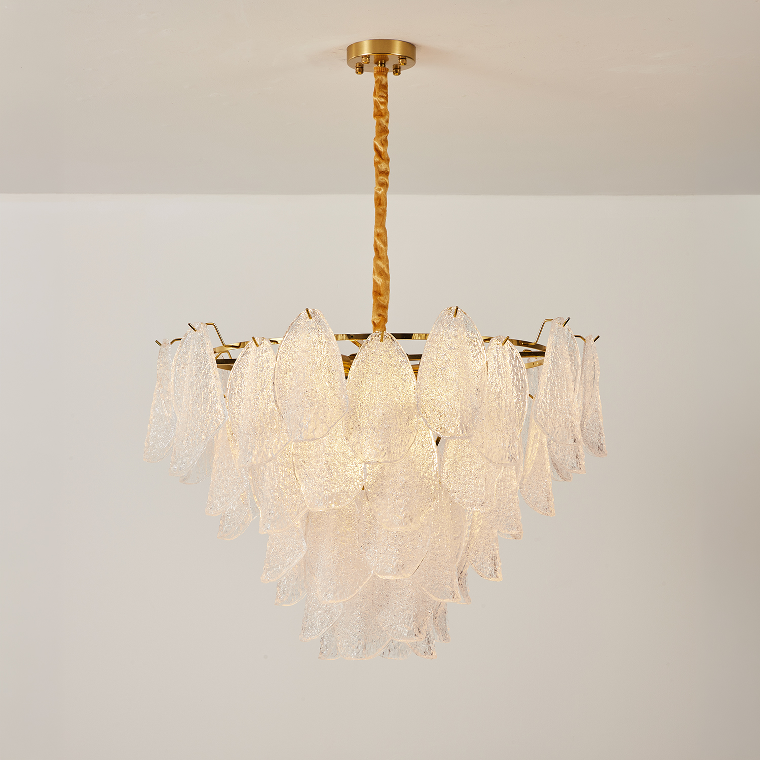 Clear Petal Glass Pendant