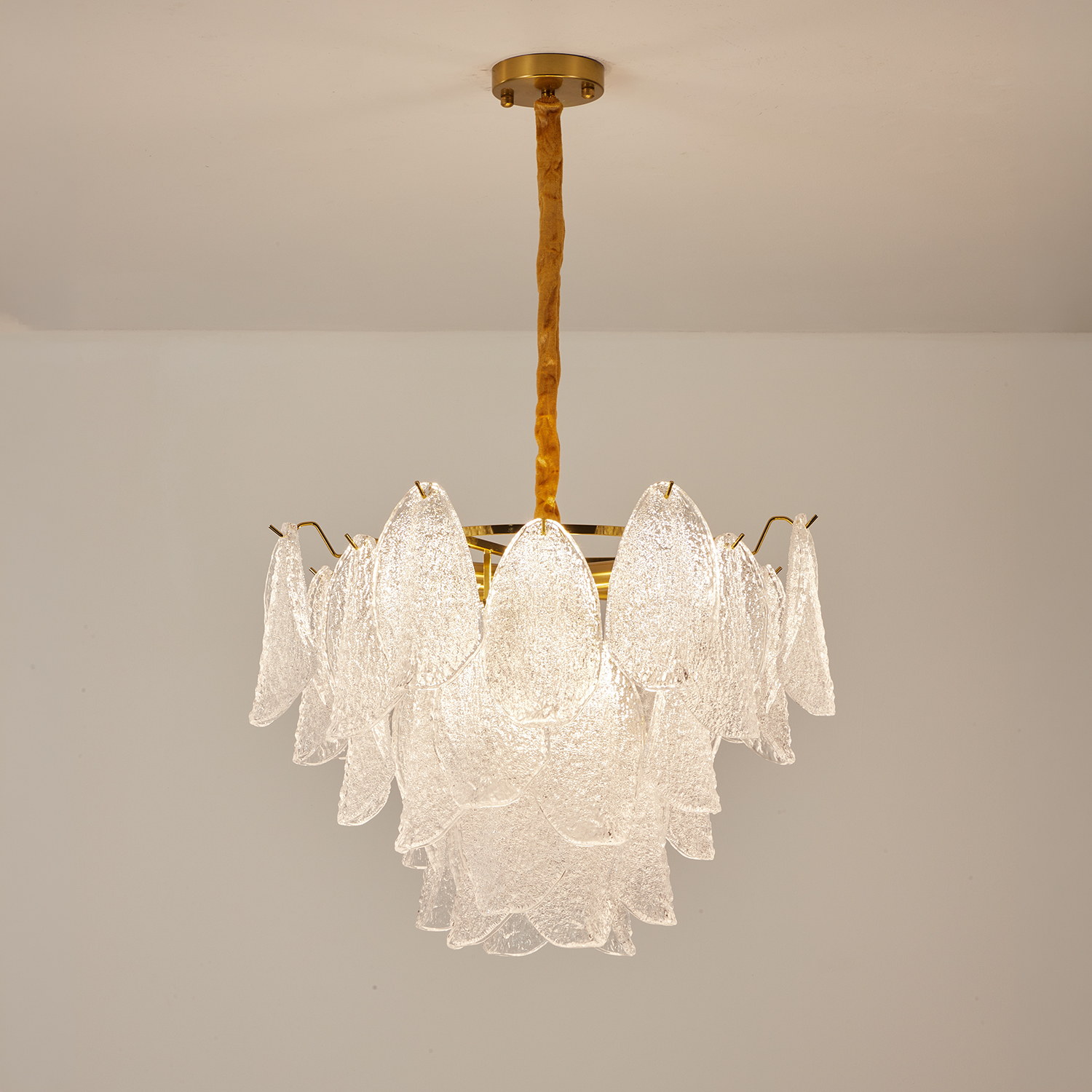 Clear Petal Glass Pendant