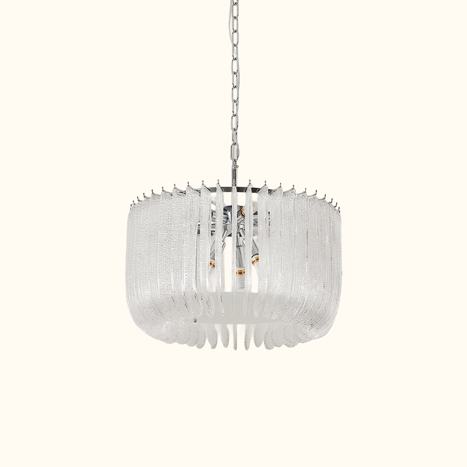 Contemporary Murano Style Glass Chandelier