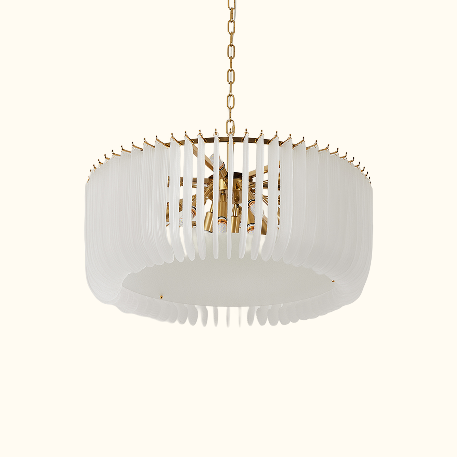 Contemporary Murano Style Glass Chandelier