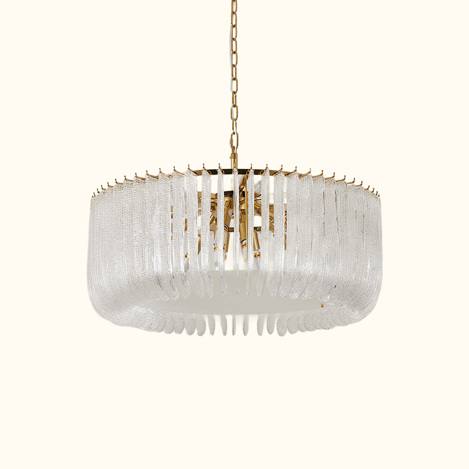 Contemporary Murano Style Glass Chandelier