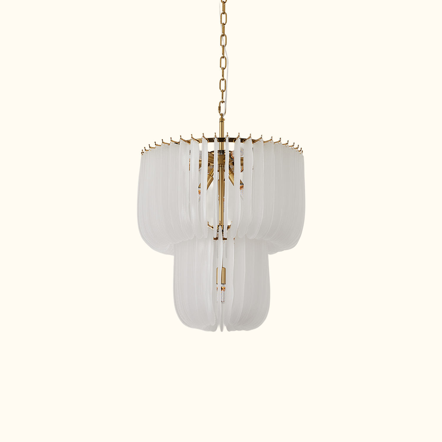 Contemporary Murano Style Glass Chandelier