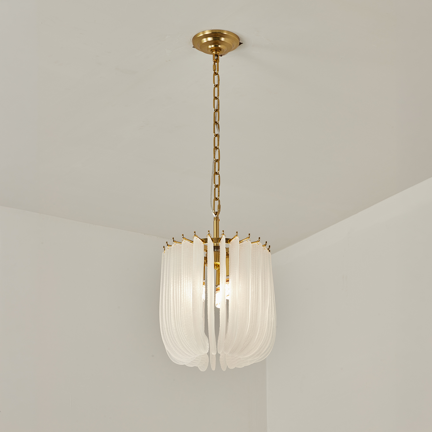 Contemporary Murano Style Glass Chandelier