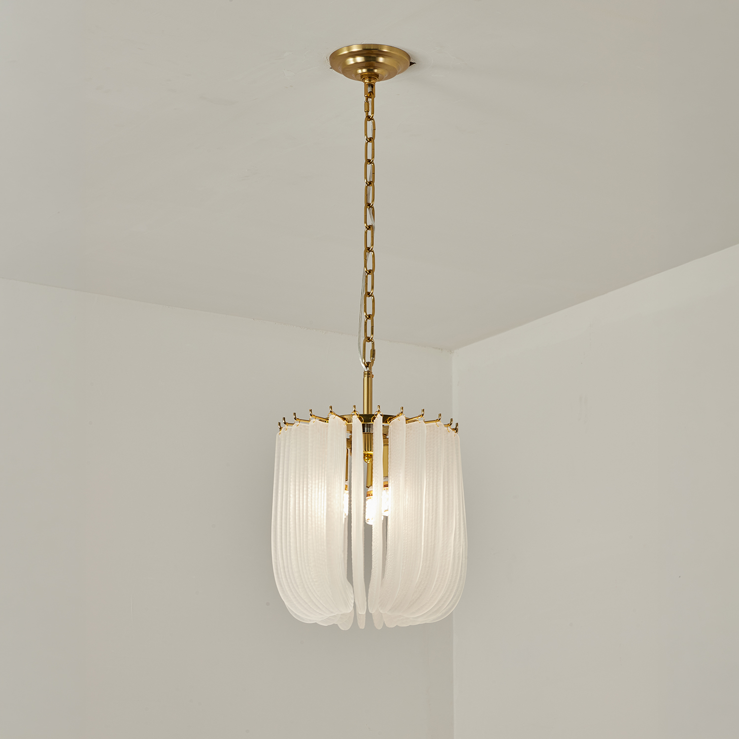 Contemporary Murano Style Glass Chandelier