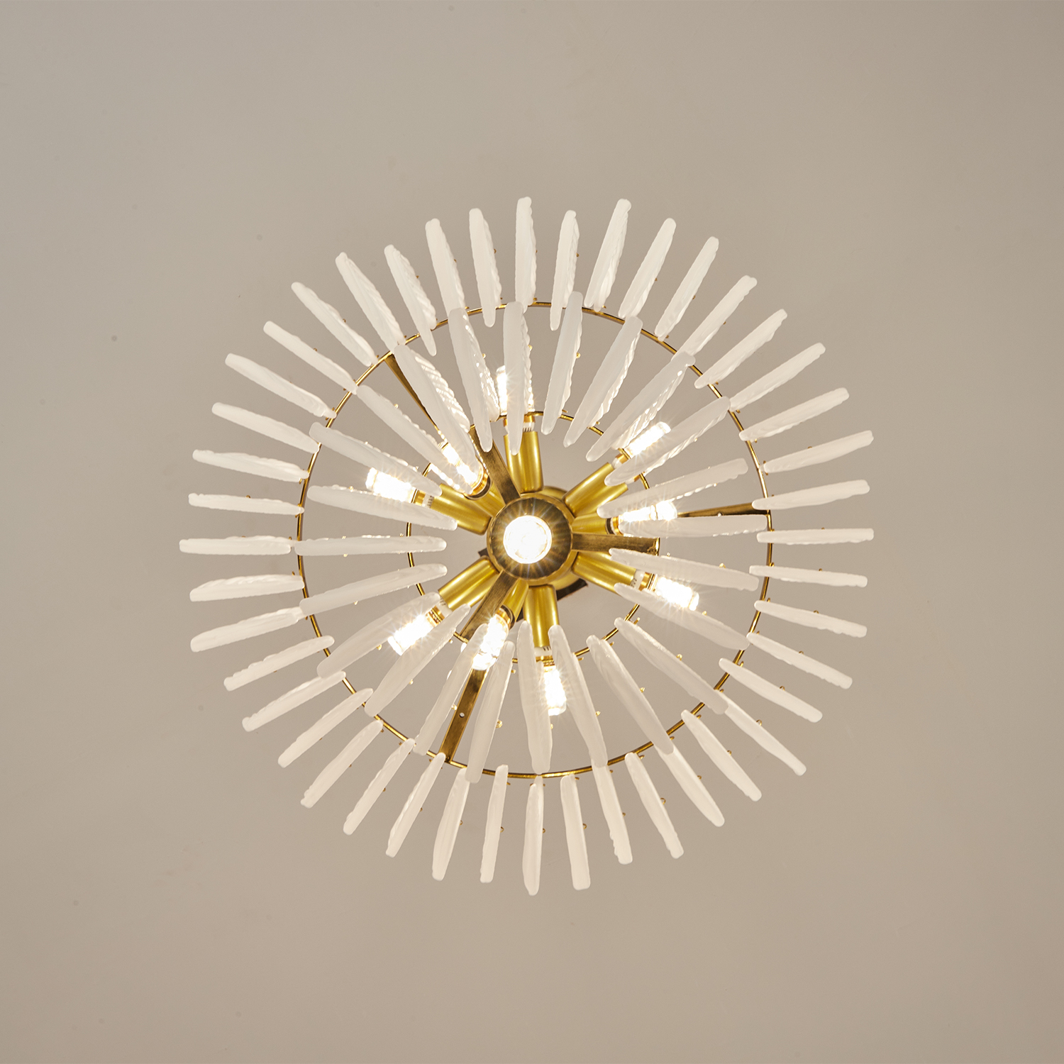 Contemporary Murano Style Glass Chandelier