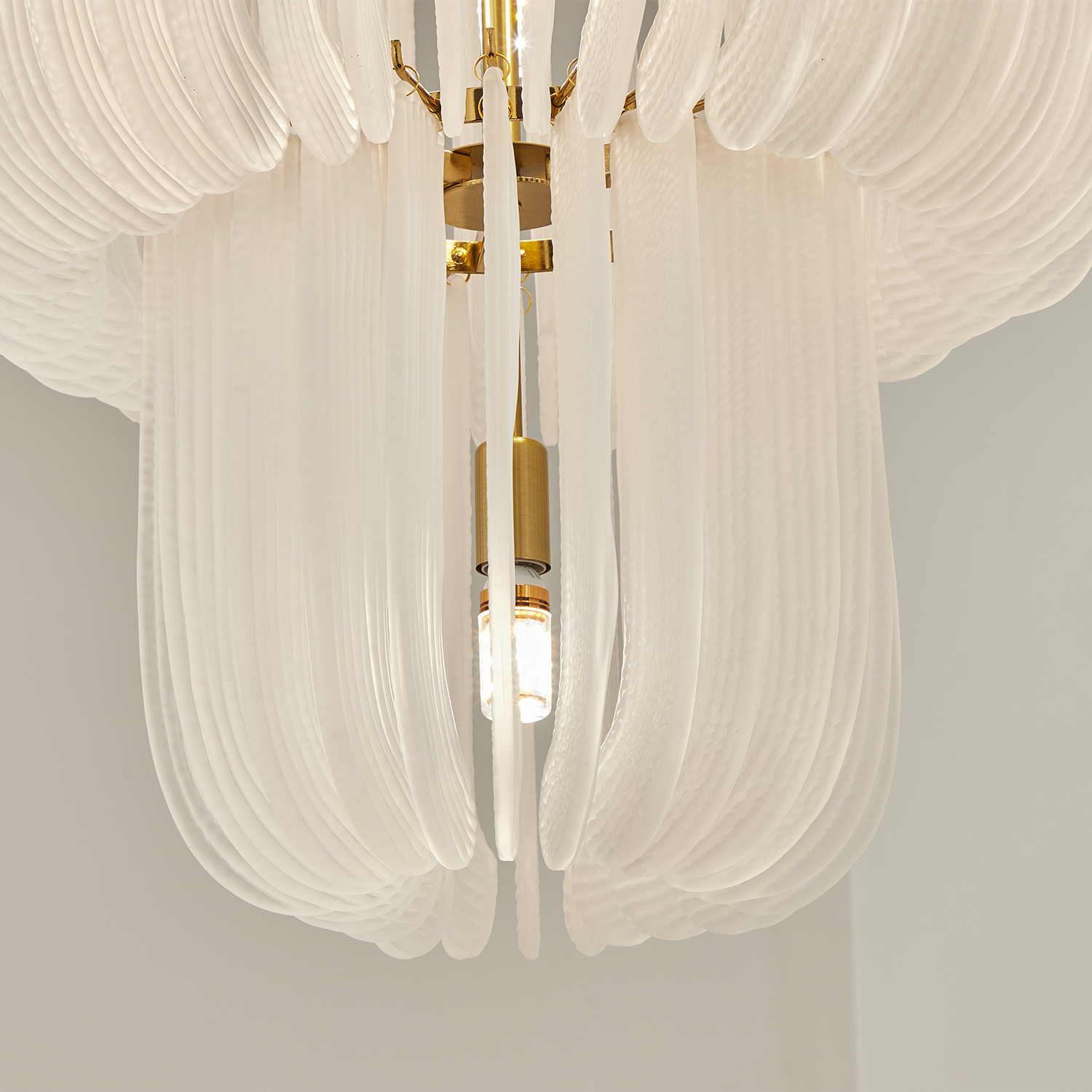 Contemporary Murano Style Glass Chandelier