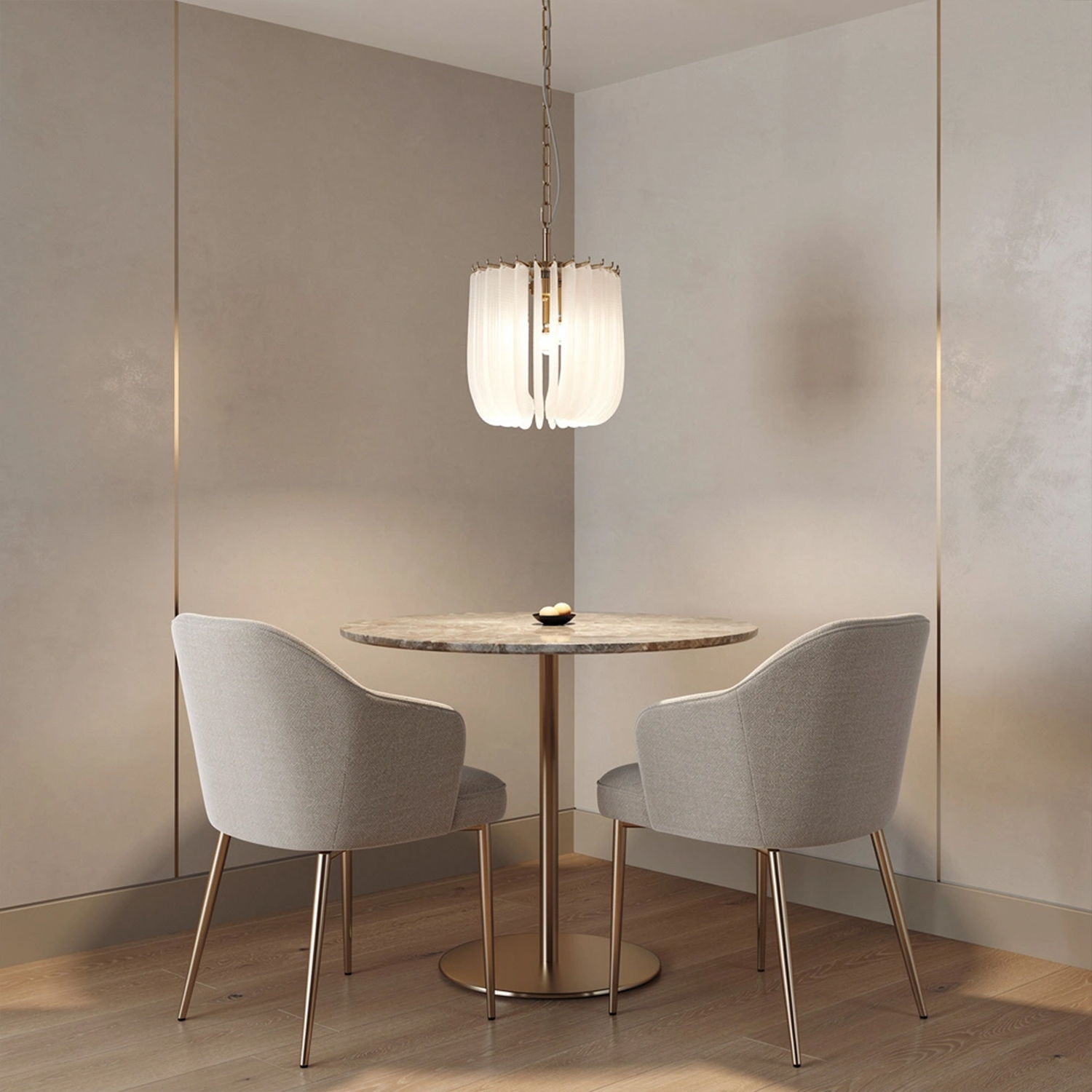 Contemporary Murano Style Glass Chandelier