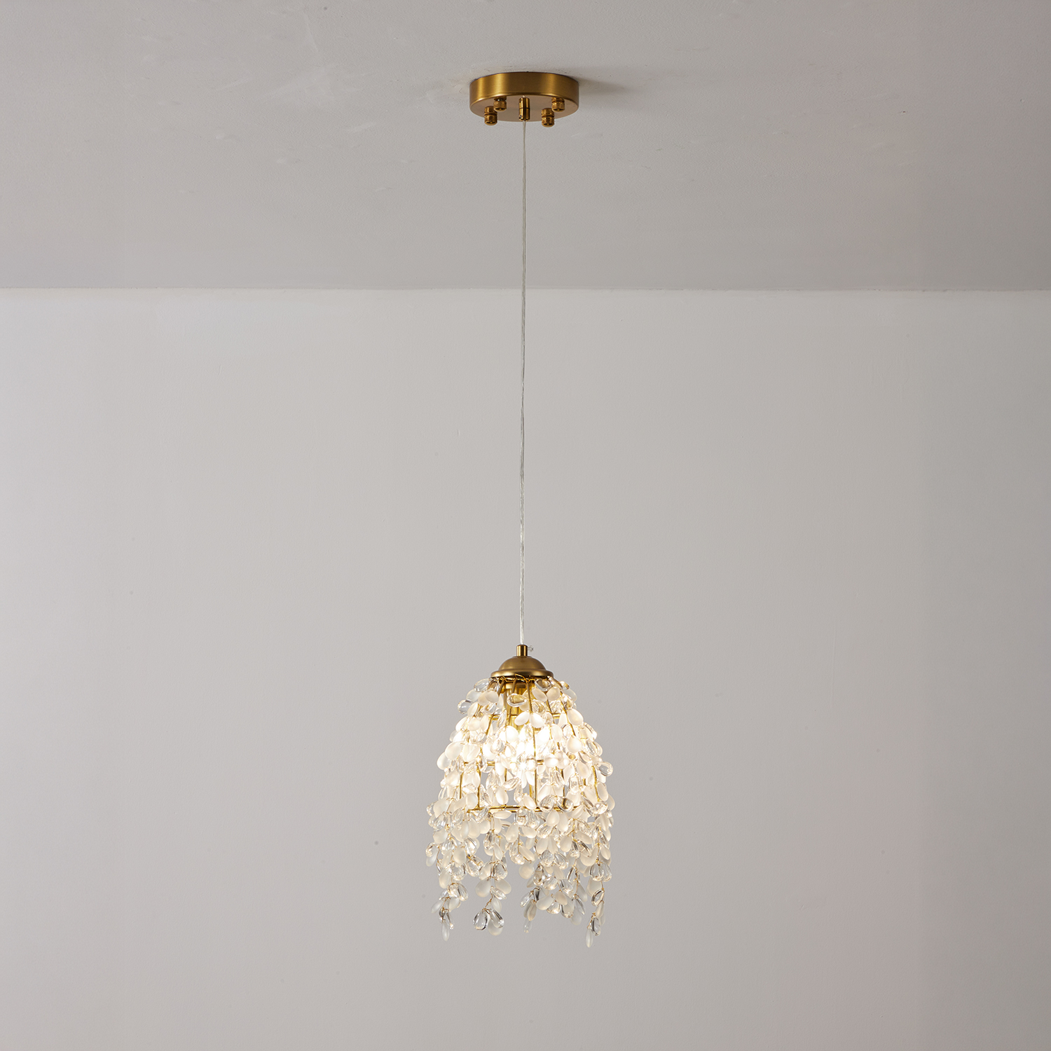 Crystal Curtain Mini Pendant Light