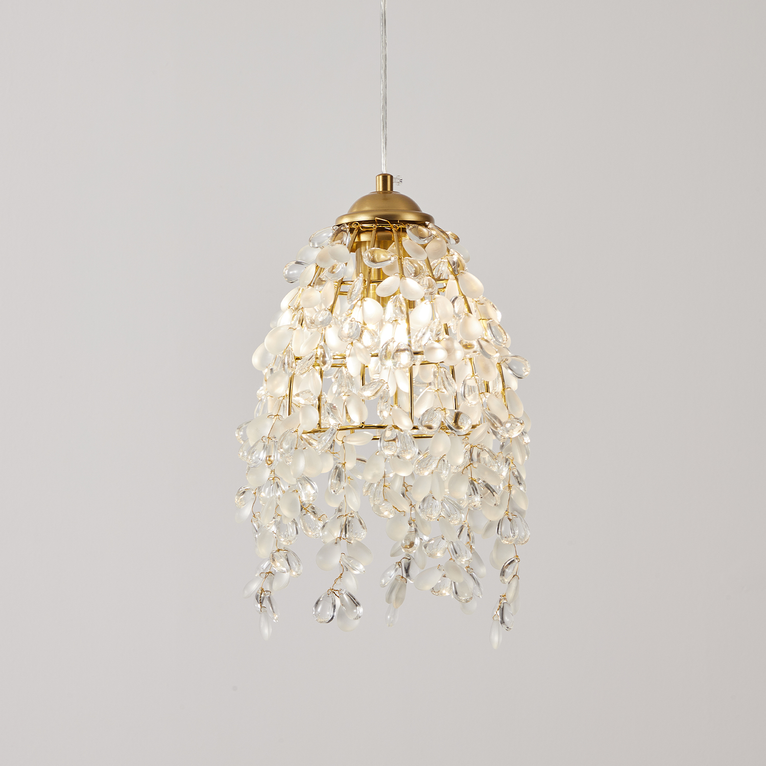 Crystal Curtain Mini Pendant Light