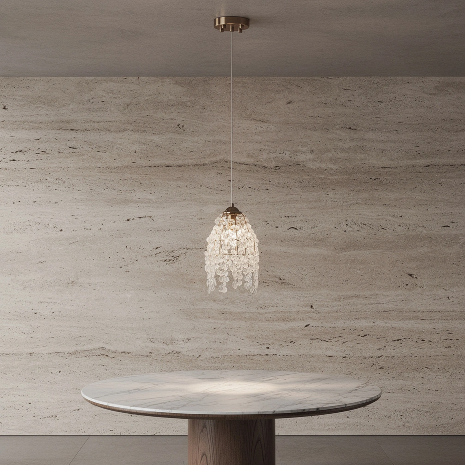 Crystal Curtain Mini Pendant Light