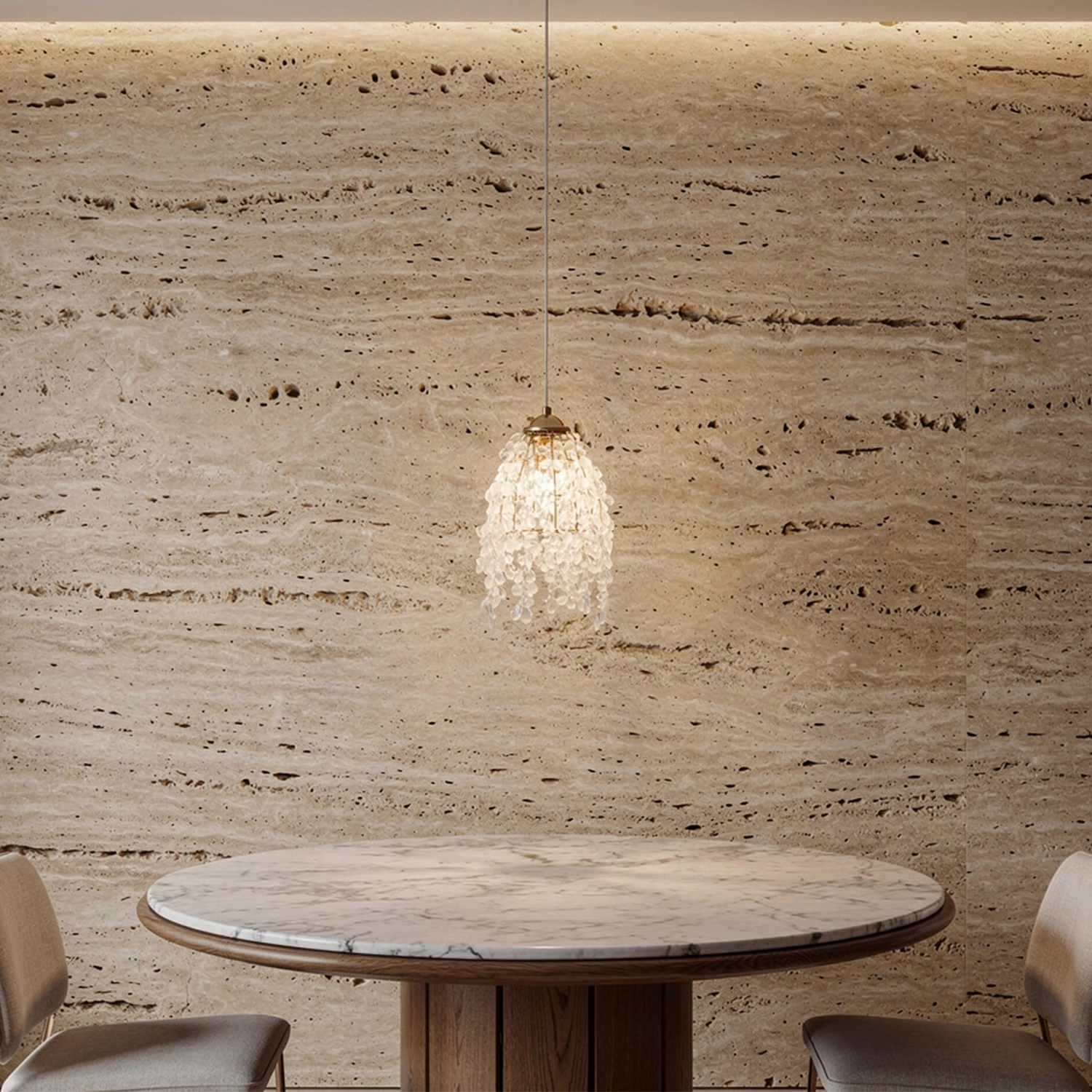 Crystal Curtain Mini Pendant Light