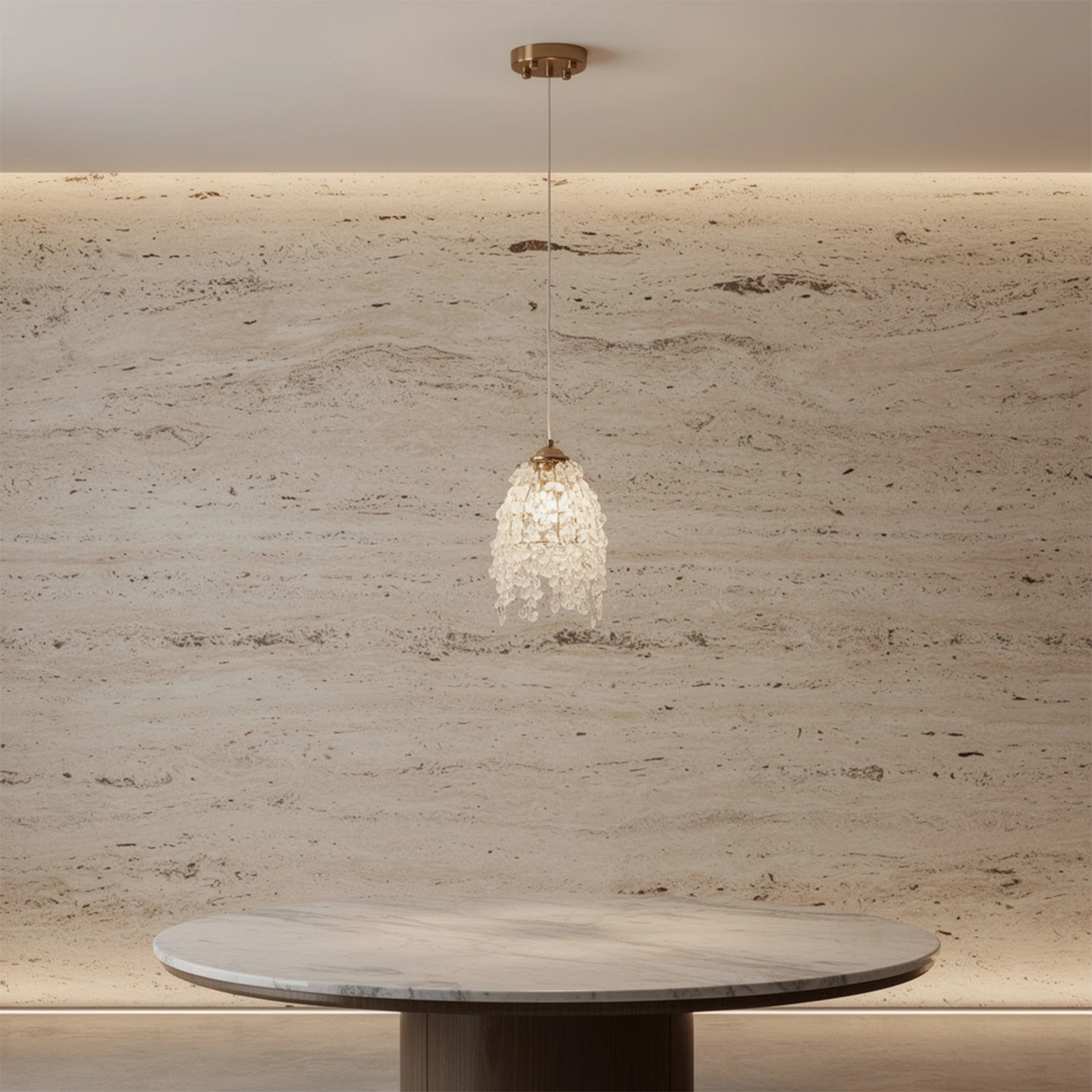 Crystal Curtain Mini Pendant Light
