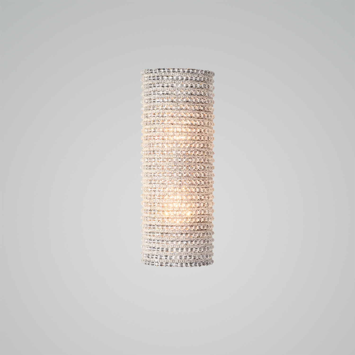 Crystal Halo Clear Glass Sconce