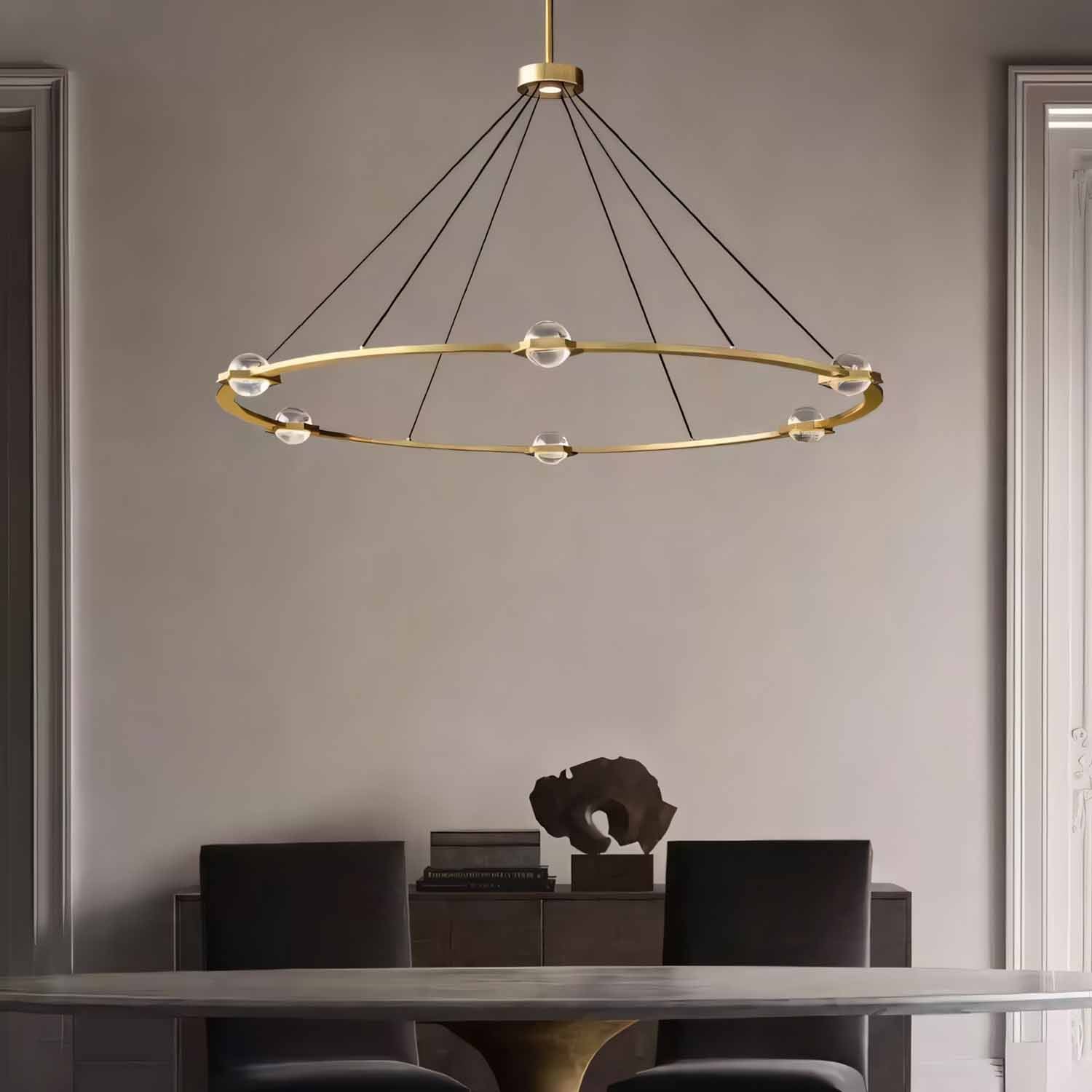 Éclatant Round Chandelier