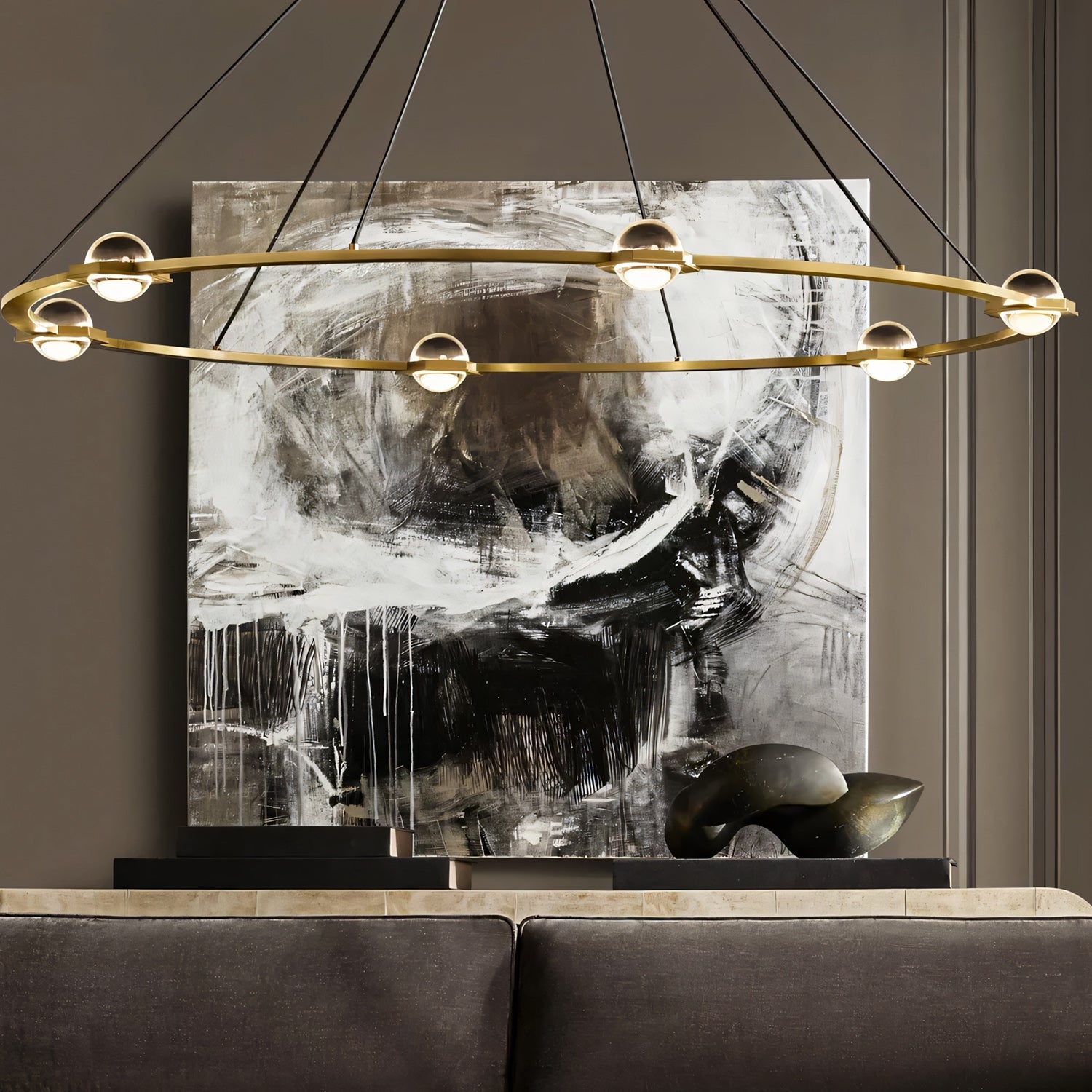 Éclatant Round Chandelier