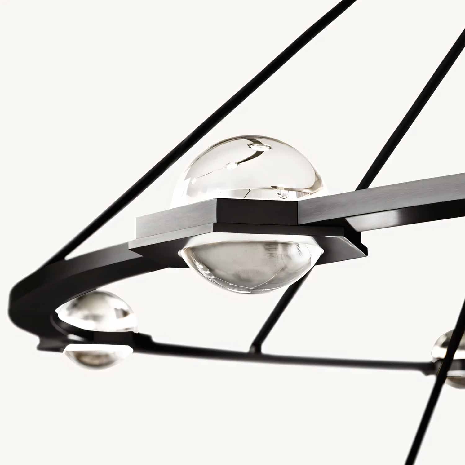 Éclatant Two-Tier Round Chandelier