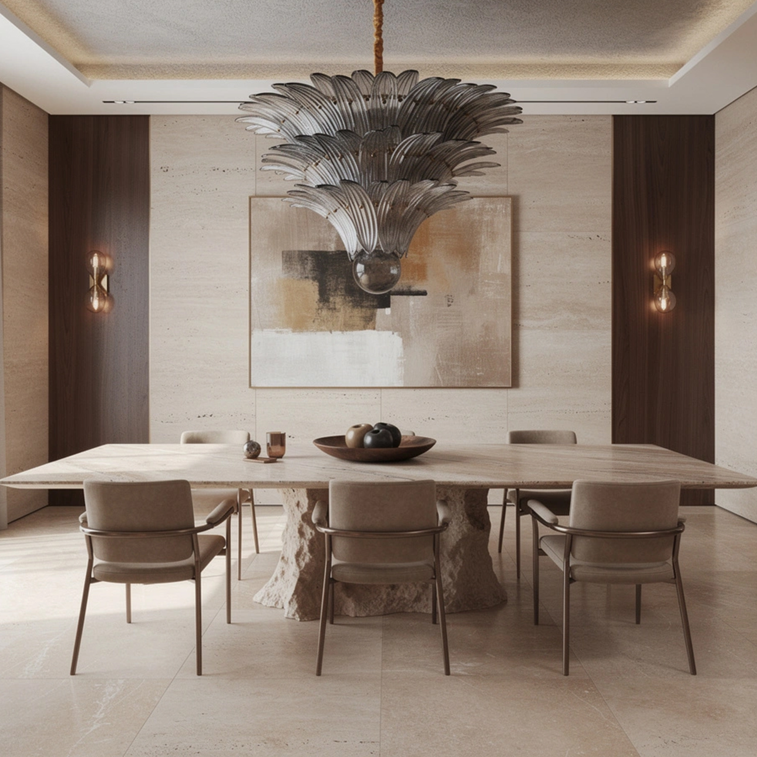 Fantastic Murano Palmette Chandelier