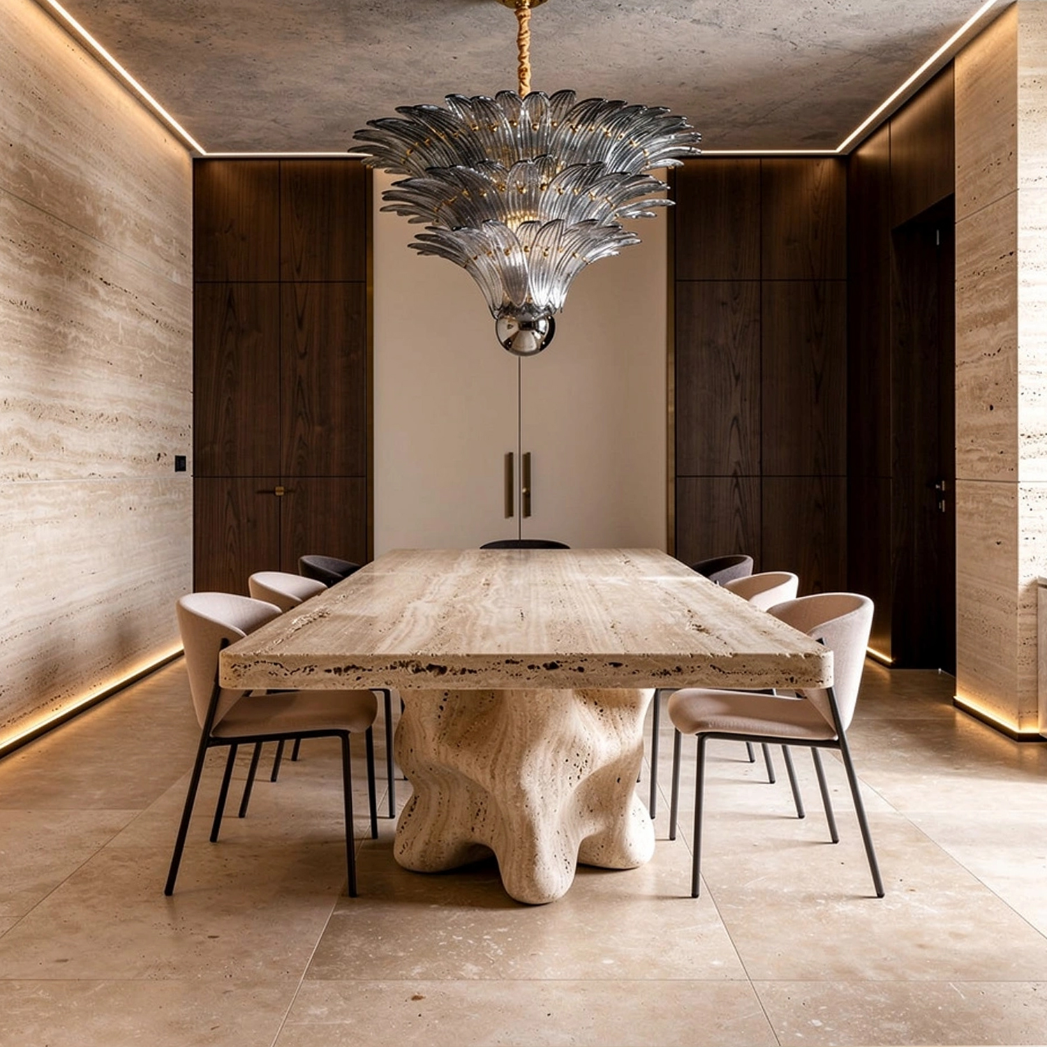 Fantastic Murano Palmette Chandelier
