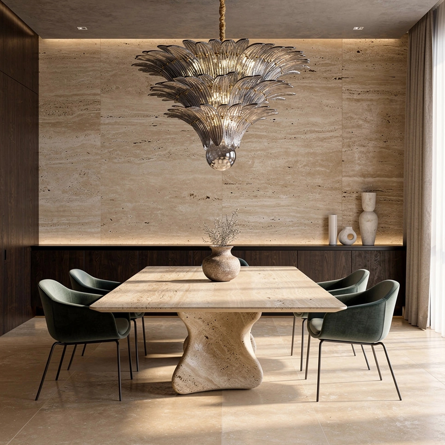 Fantastic Murano Palmette Chandelier