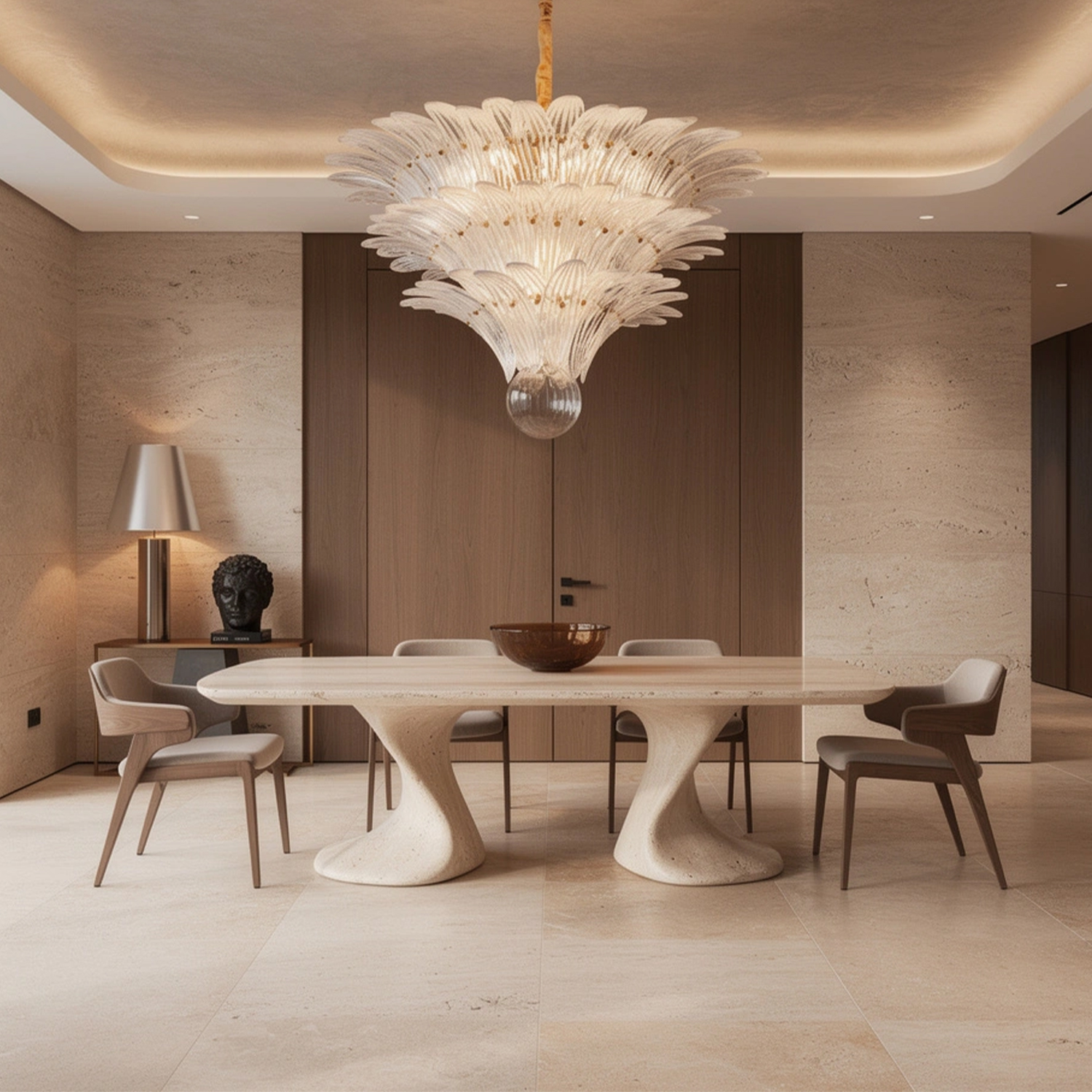 Fantastic Murano Palmette Chandelier