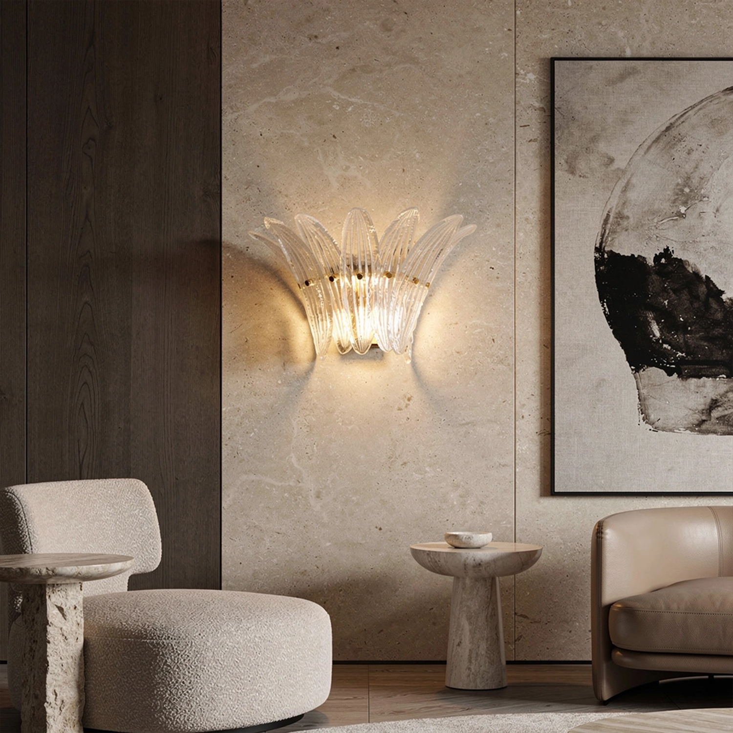 Fantastic Murano Palmette Sconces