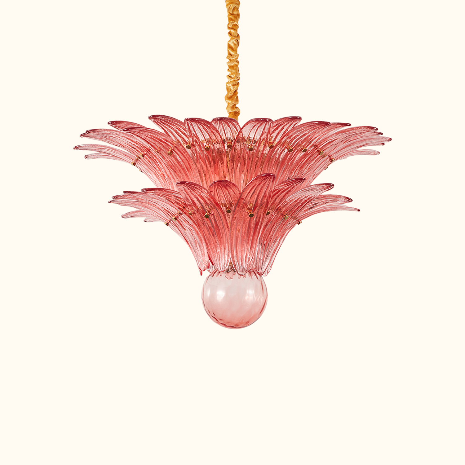 Fantastic Small Murano Palmette Chandelier