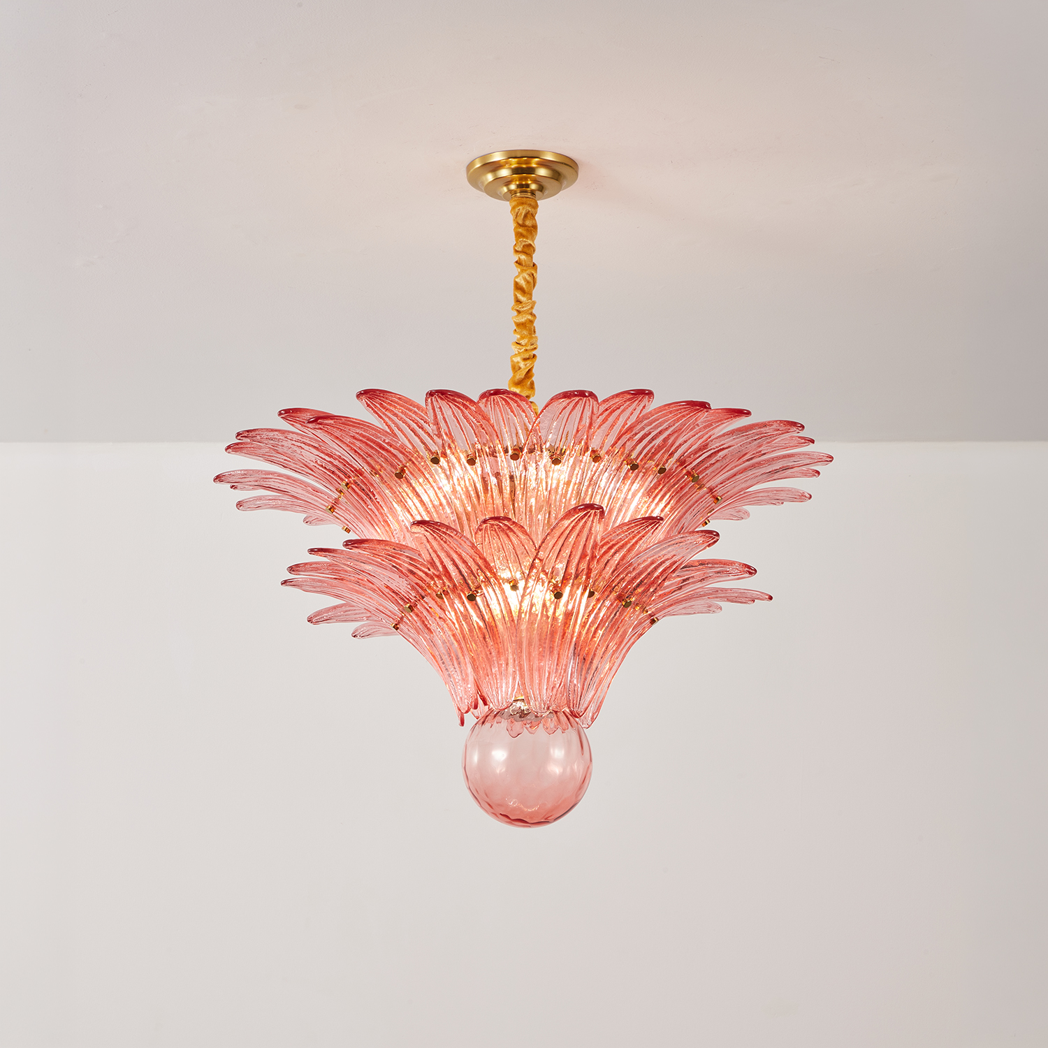 Fantastic Small Murano Palmette Chandelier