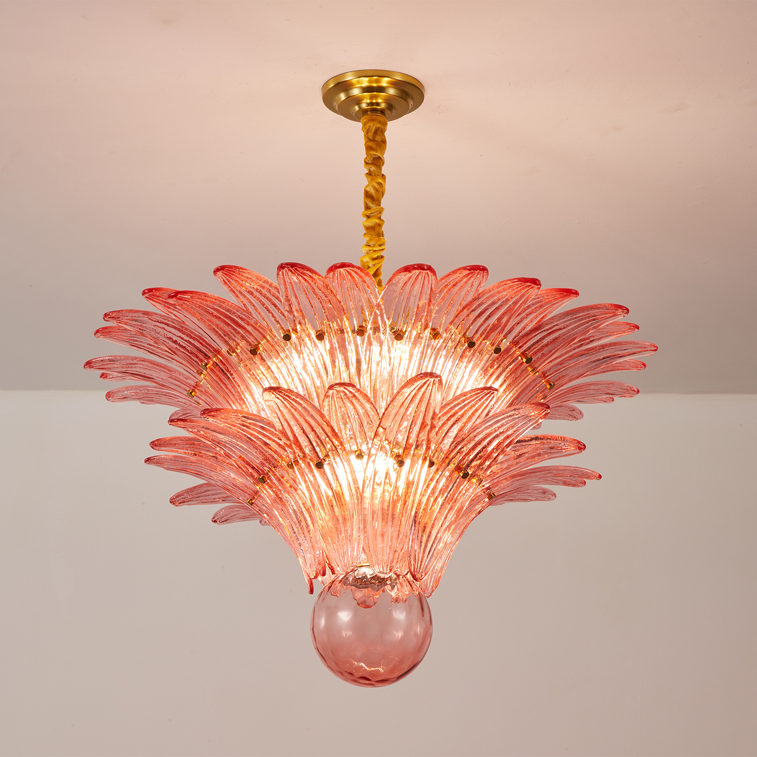 Fantastic Small Murano Palmette Chandelier