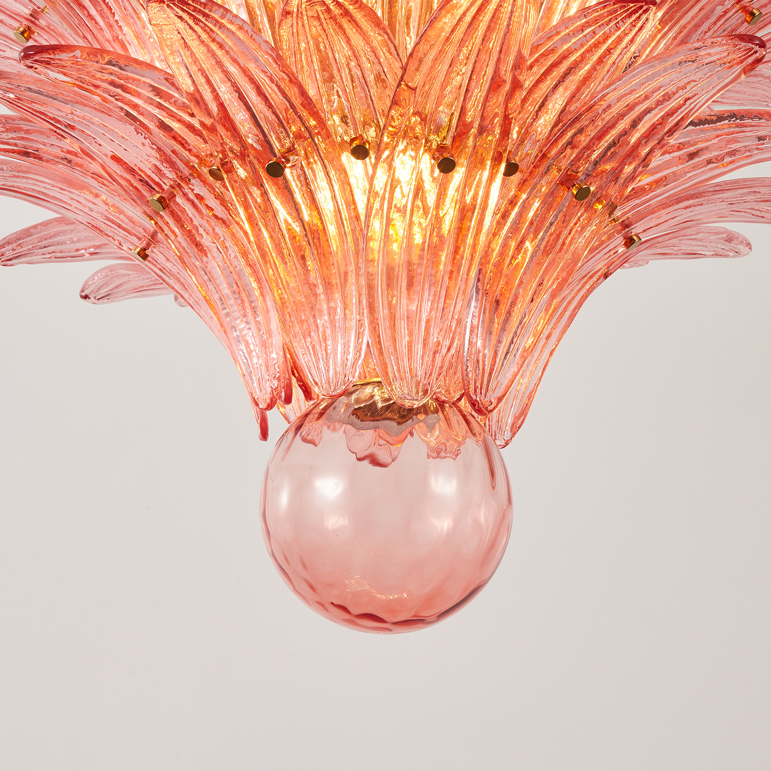 Fantastic Small Murano Palmette Chandelier