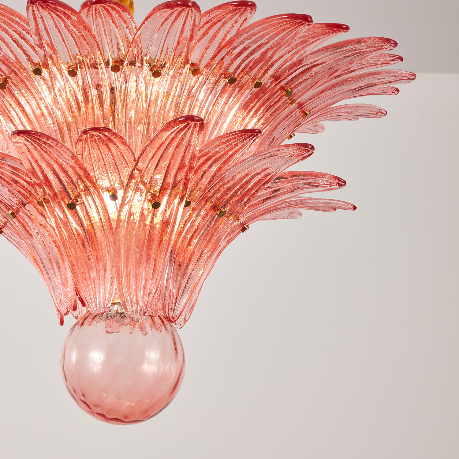 Fantastic Small Murano Palmette Chandelier