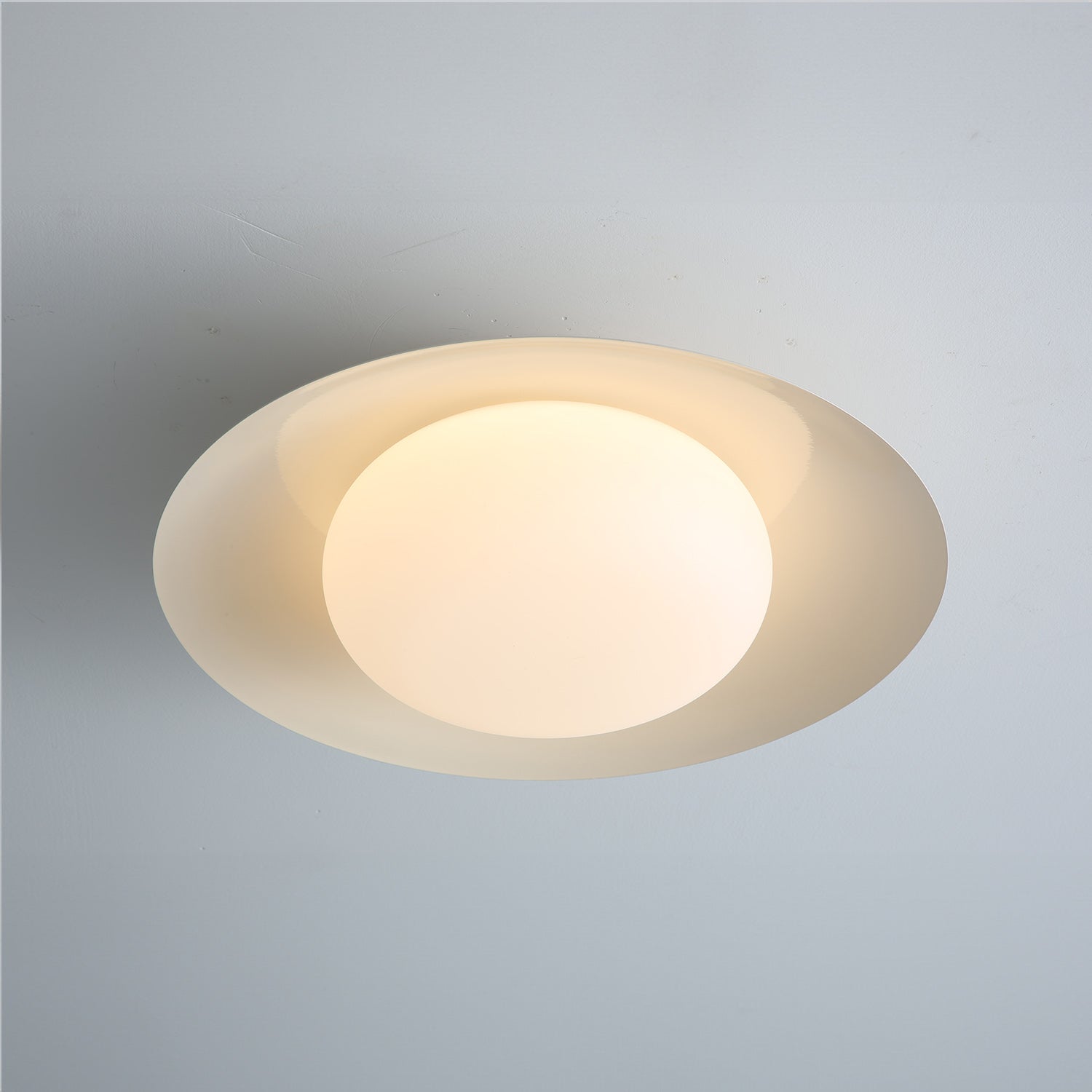 French Acrylic Round Ceiling Light