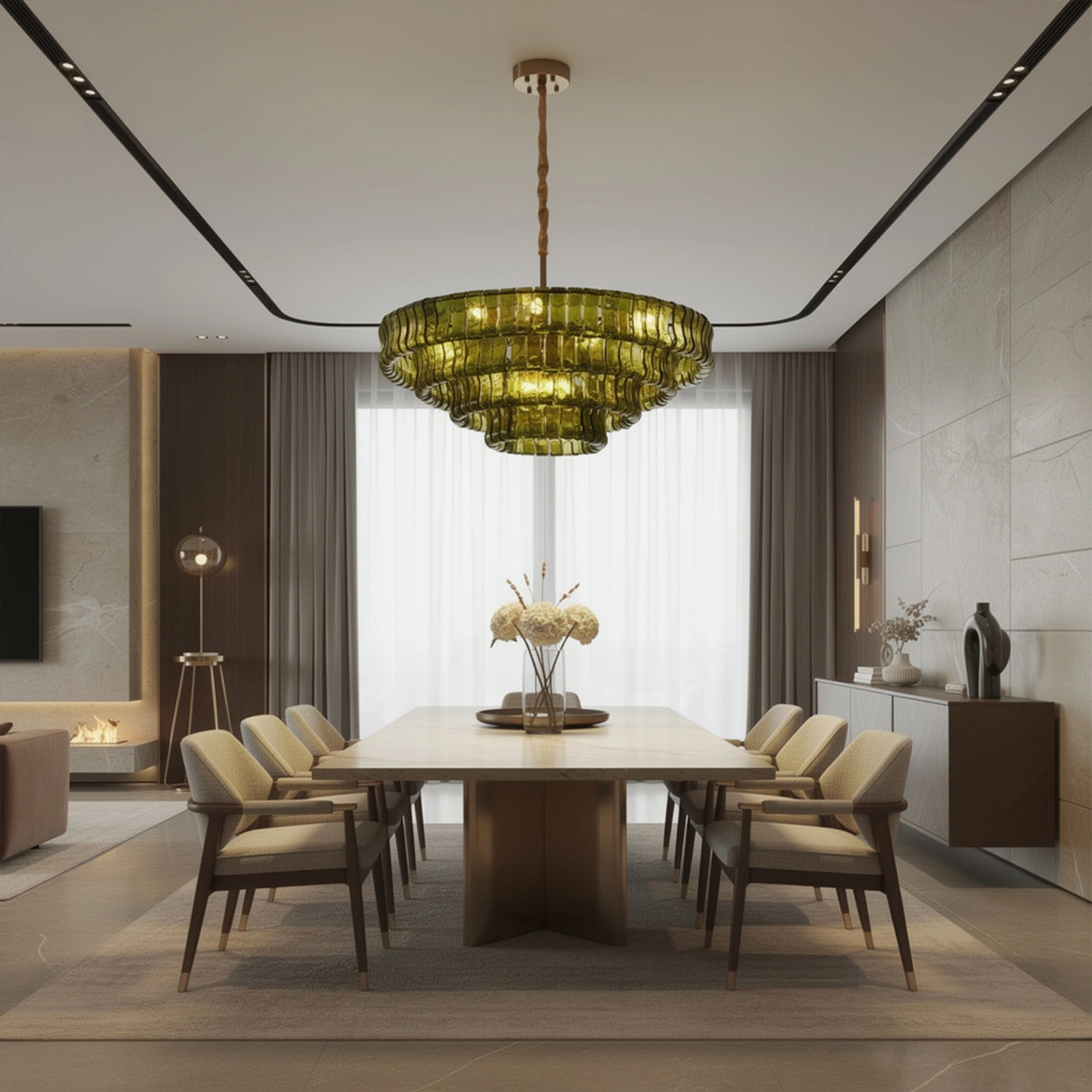 Ghiaccio Round Chandelier