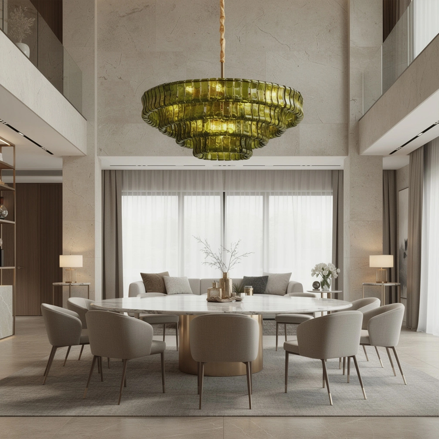 Ghiaccio Round Chandelier