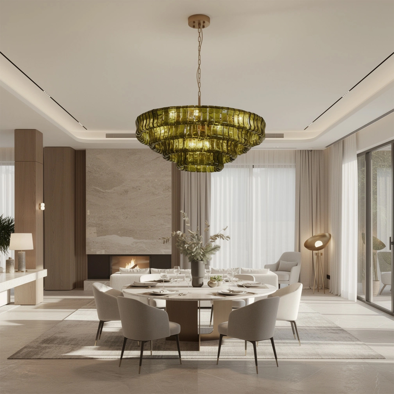 Ghiaccio Round Chandelier