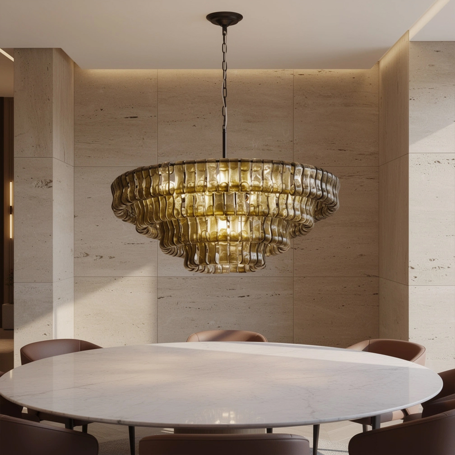 Ghiaccio Round Chandelier