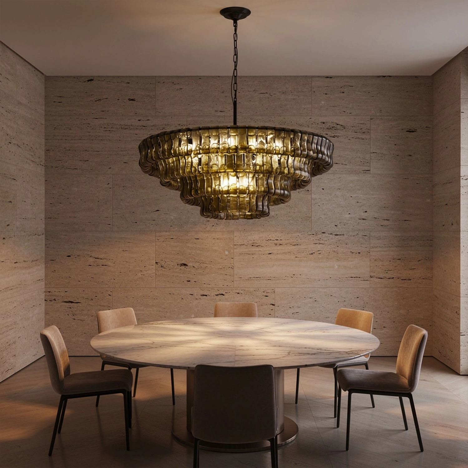 Ghiaccio Round Chandelier