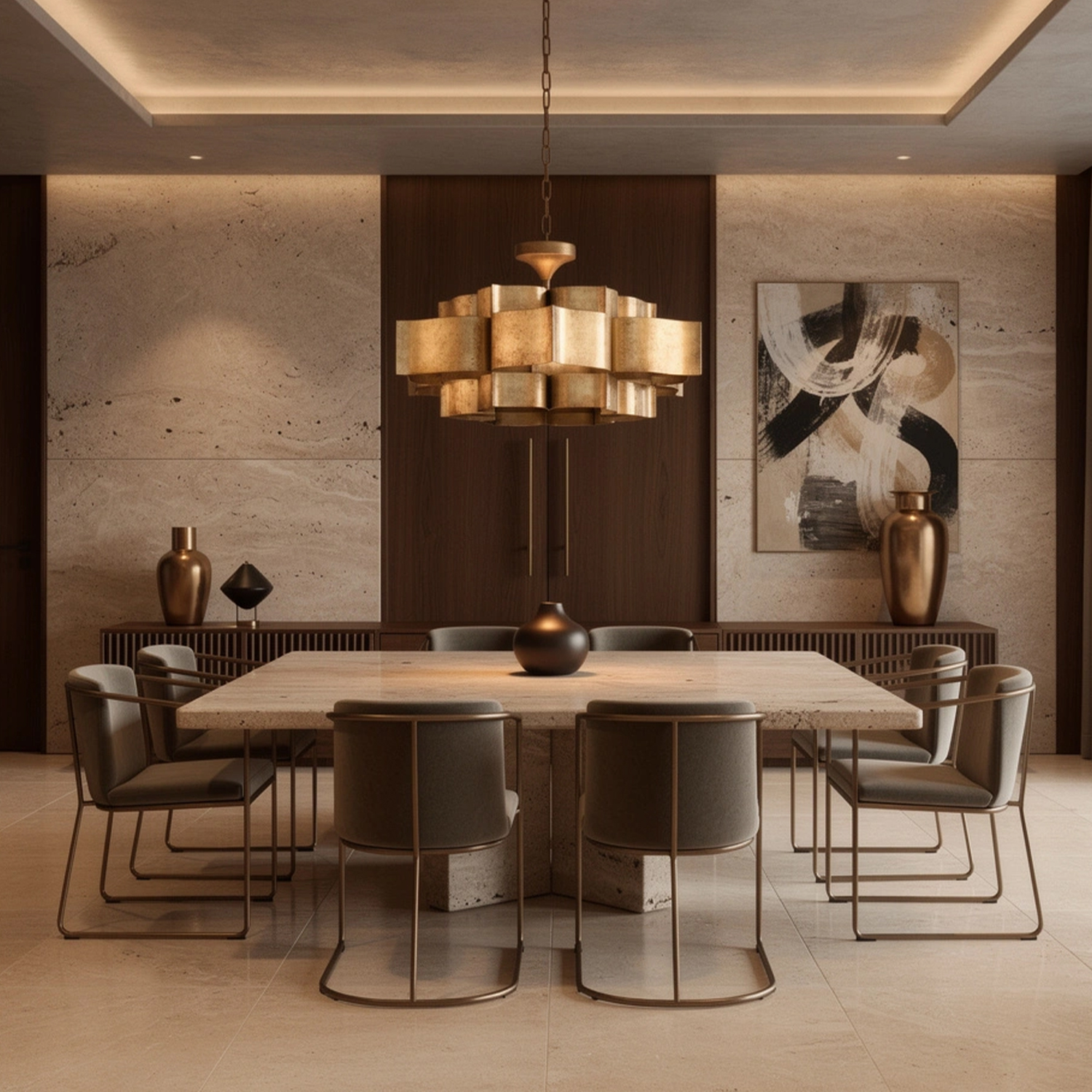 Grand Lotus Large Chandelier