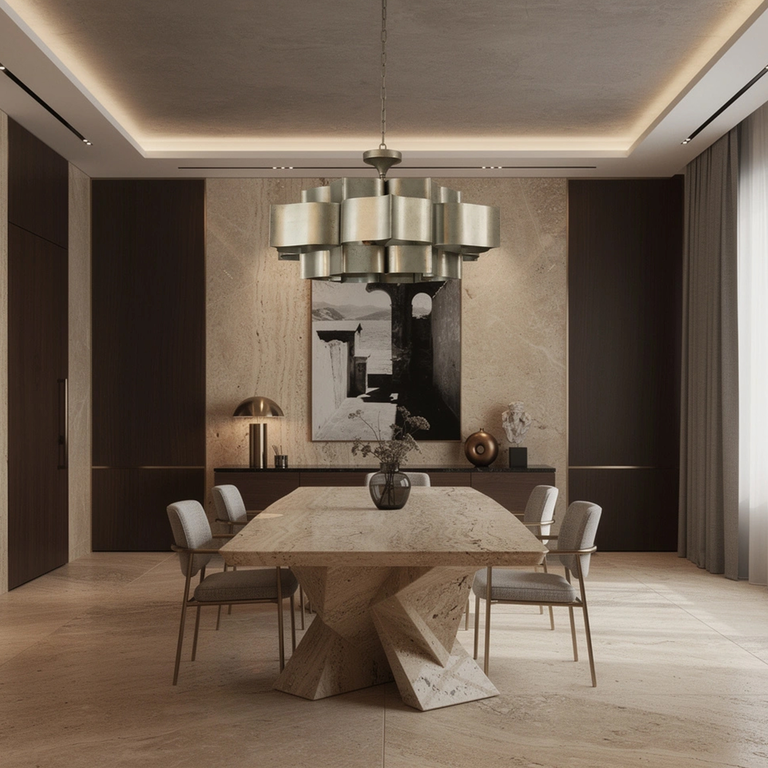 Grand Lotus Large Chandelier