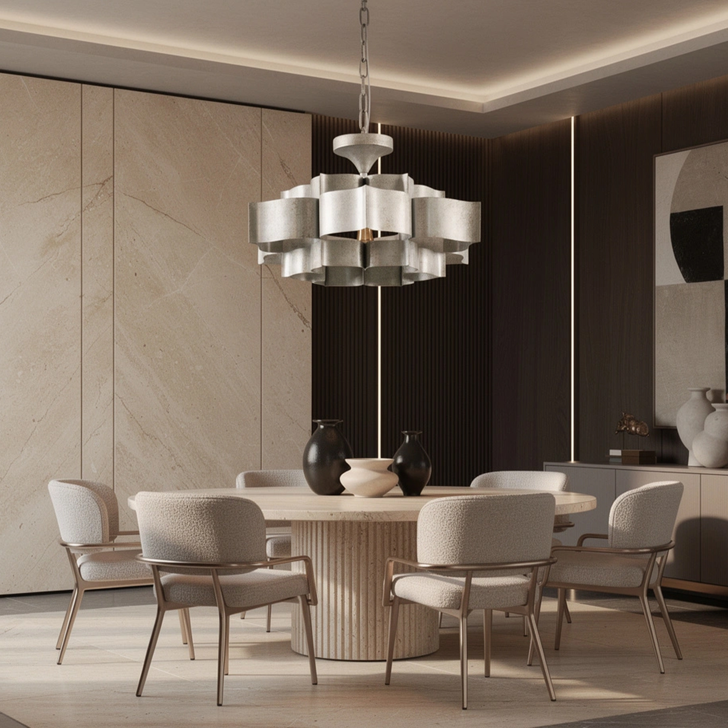 Grand Lotus Small Chandelier