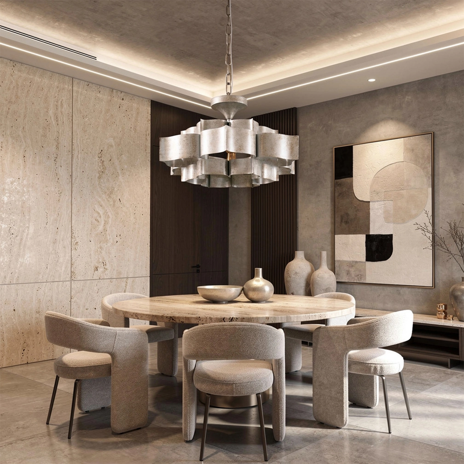 Grand Lotus Small Chandelier