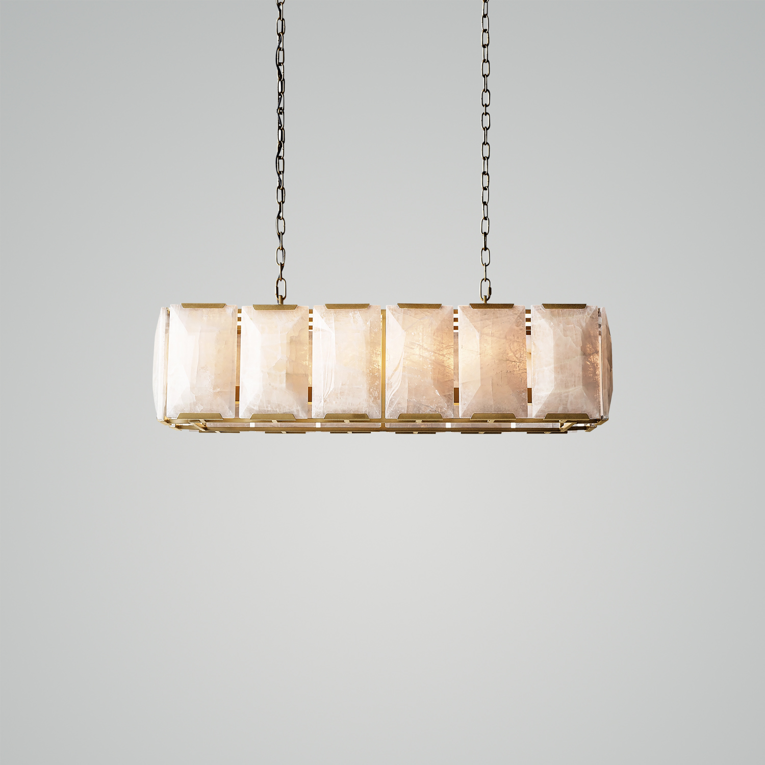 未上传 Harlow Calcite Rectangular Chandelier