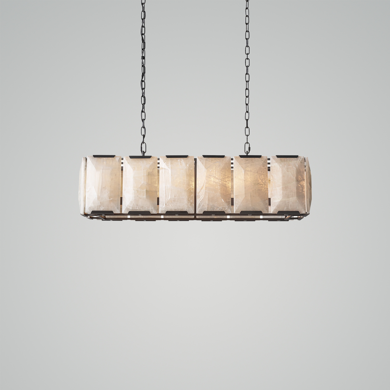 未上传 Harlow Calcite Rectangular Chandelier